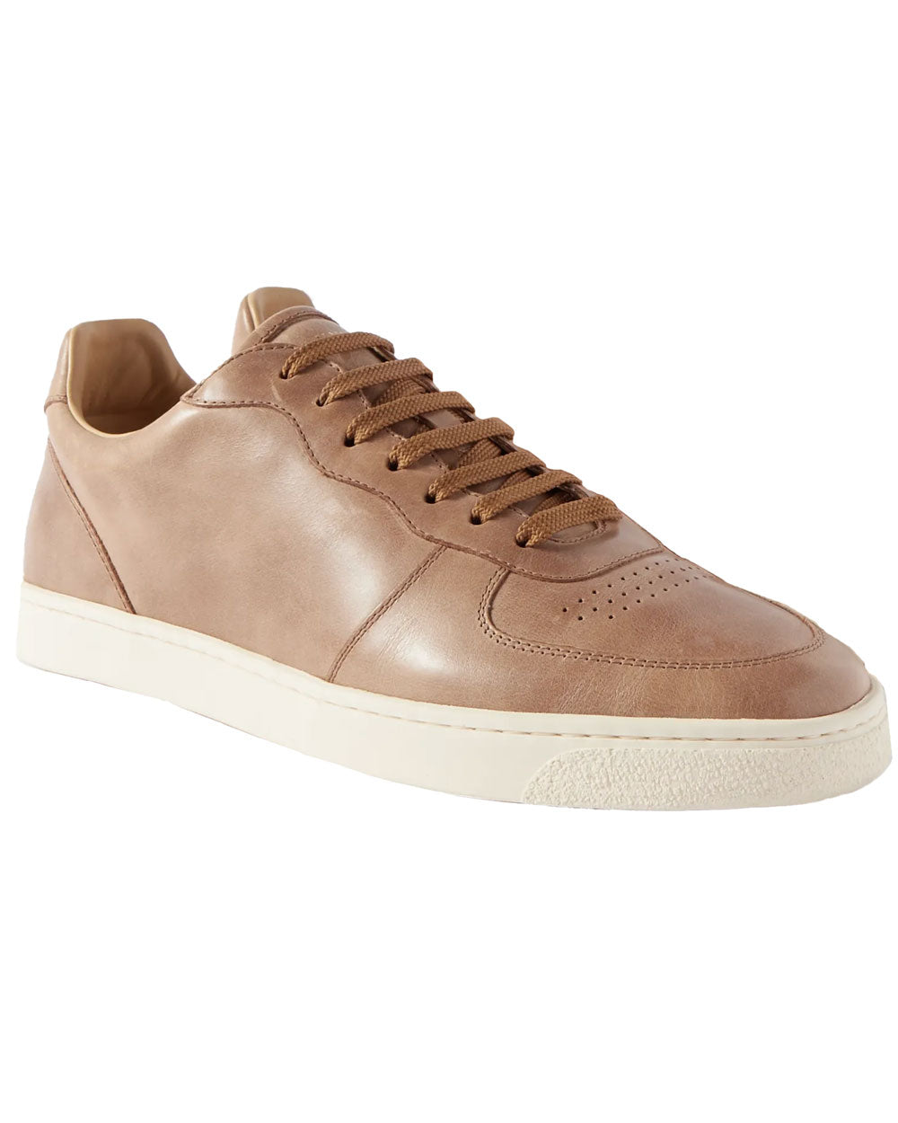 Leather Sneaker in Cuoio