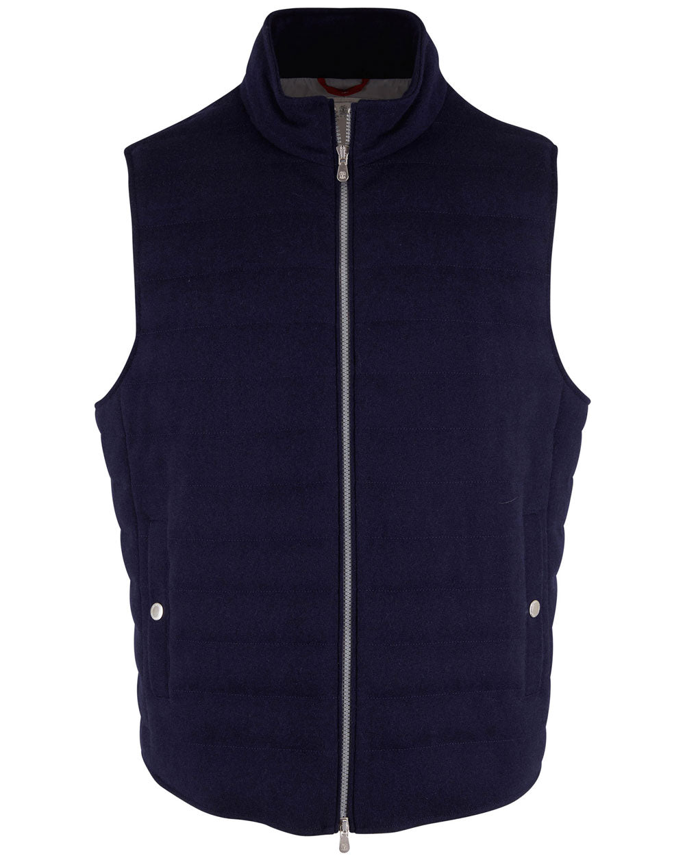 Dark Blue Padded Cashmere Vest