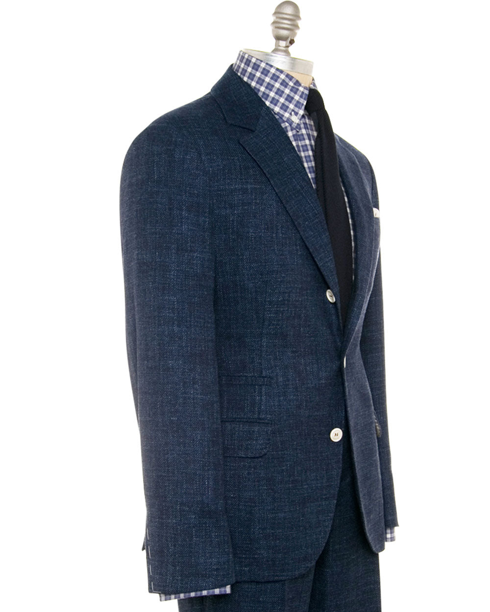 Denim Blue Wool Blend Suit