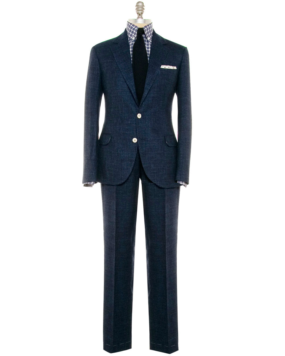 Denim Blue Wool Blend Suit