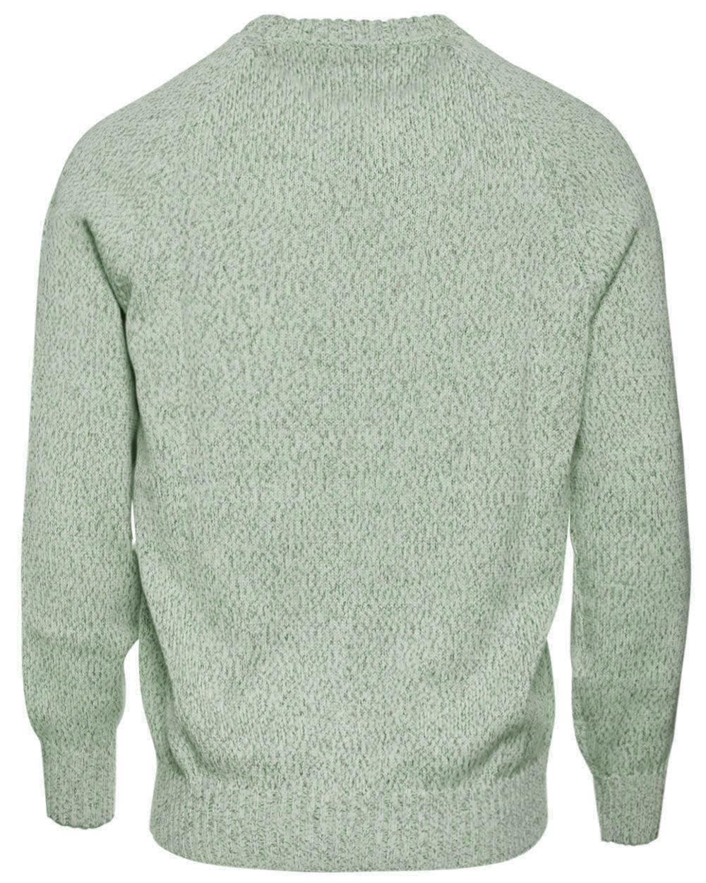 Green Melange Cotton Sweater