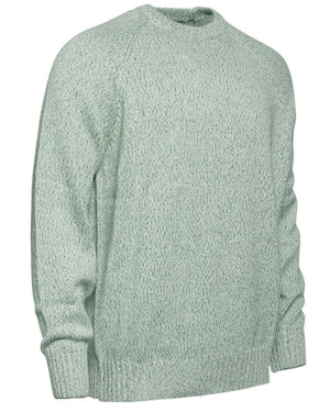 Green Melange Cotton Sweater