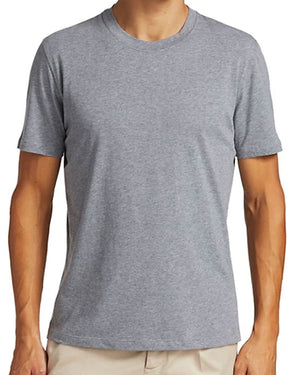 Grey Cotton Crewneck T-Shirt
