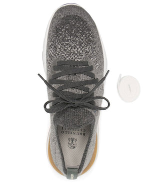 Grey Knit Low Top Sneaker