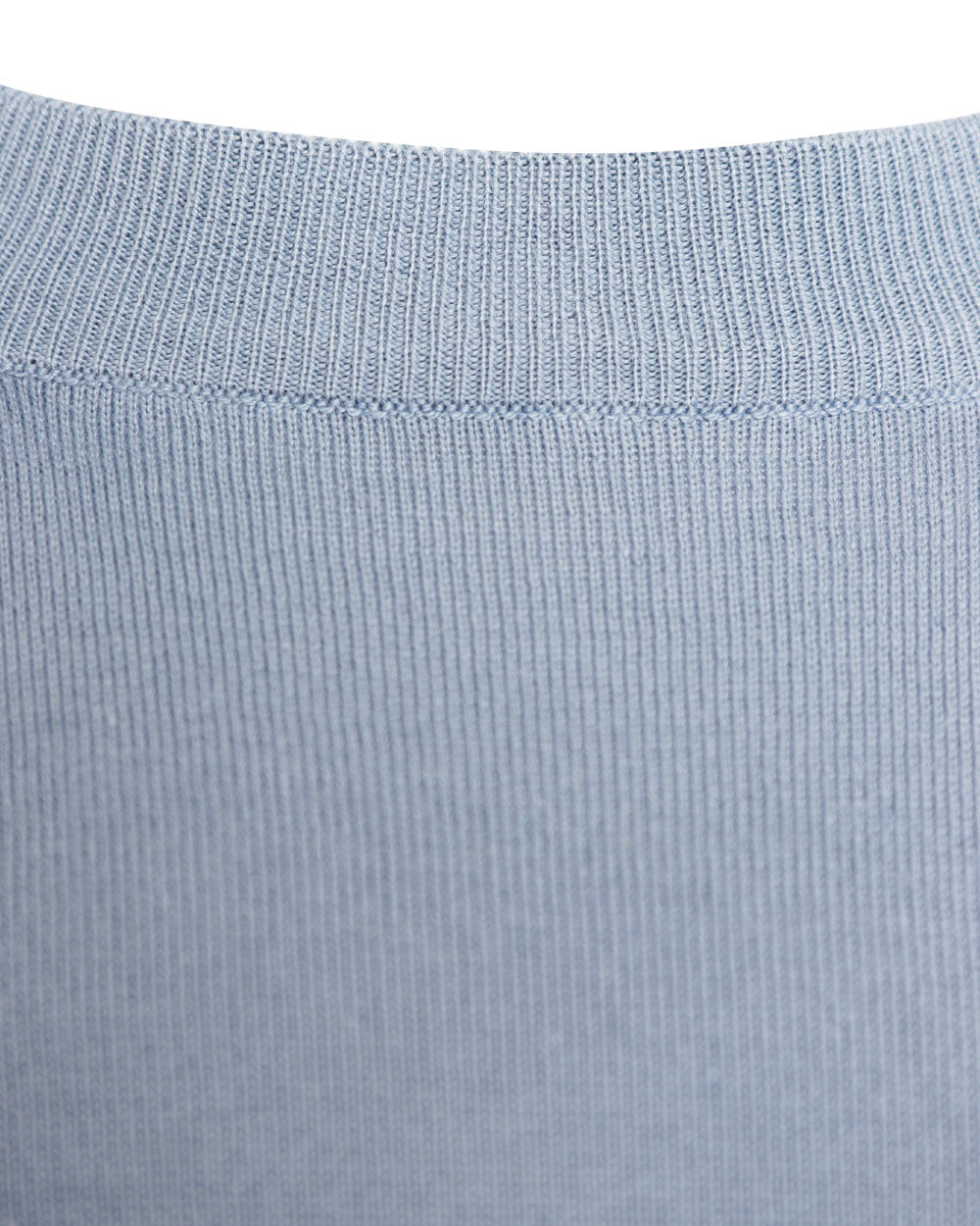 Light Blue Lightweight Cotton Crewneck Sweater