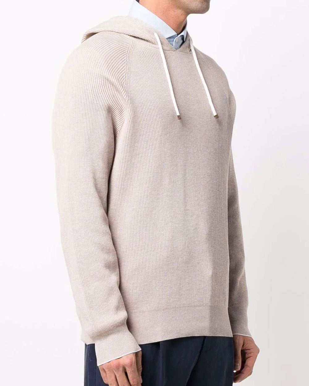 Mid Brown Hooded Sweater