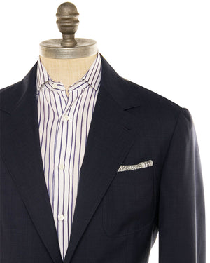 Navy Plaid Lightweight Sportcoat