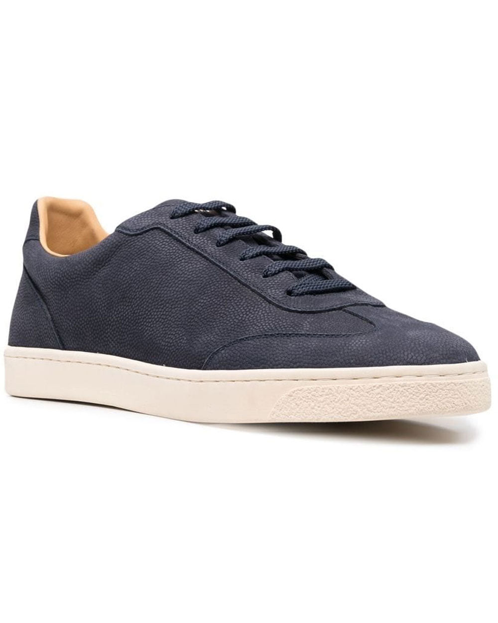 Brunello Cucinelli Nubuck Hybrid Sneaker in Navy – Stanley Korshak