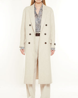 Oat Long Cashmere Overcoat