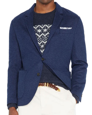 Ocean Blue Cashmere Jersey Sportcoat