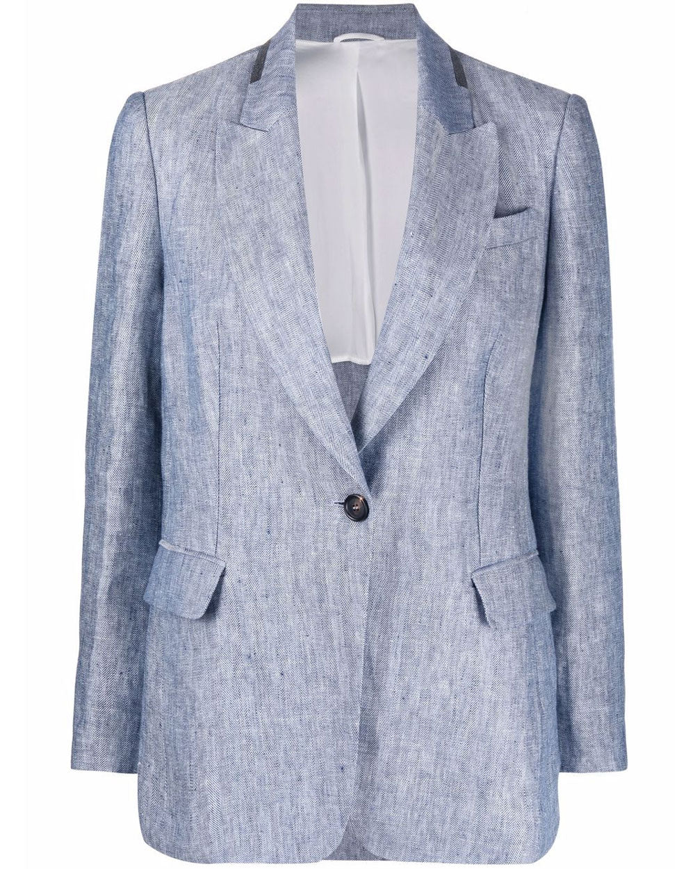Oxford Herringbone Linen Jacket