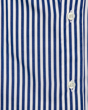 Royal Blue Striped Shirt