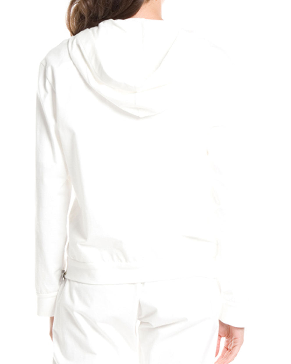 White Cotton Jersey Monili Jacket