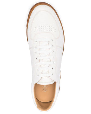 White Hybrid Pebbled Sneaker