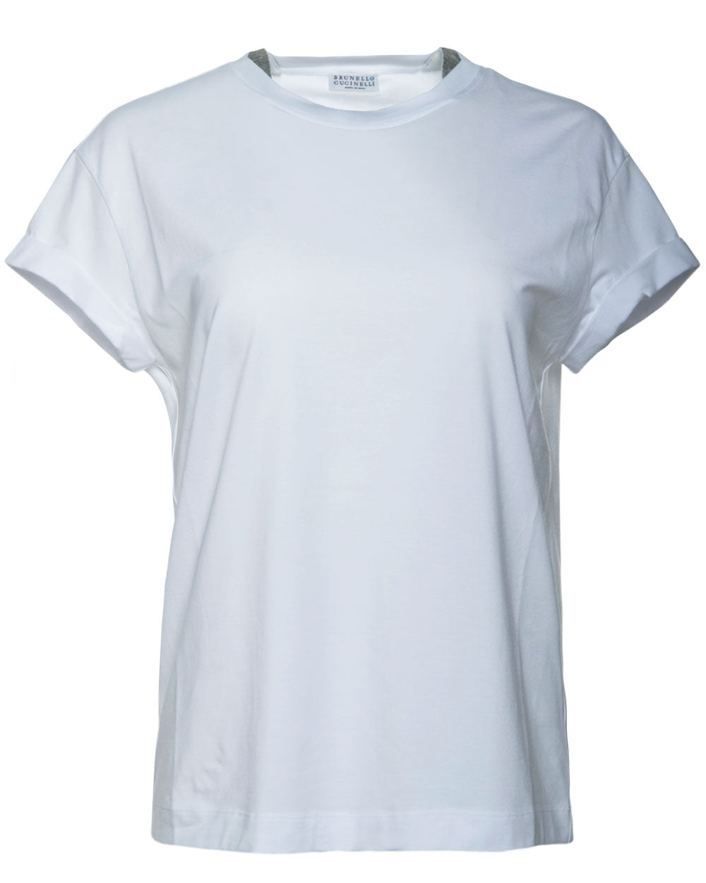 White Monili Collar T-Shirt