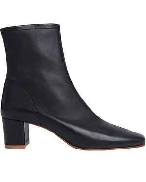 Sofia Leather Bootie in Black