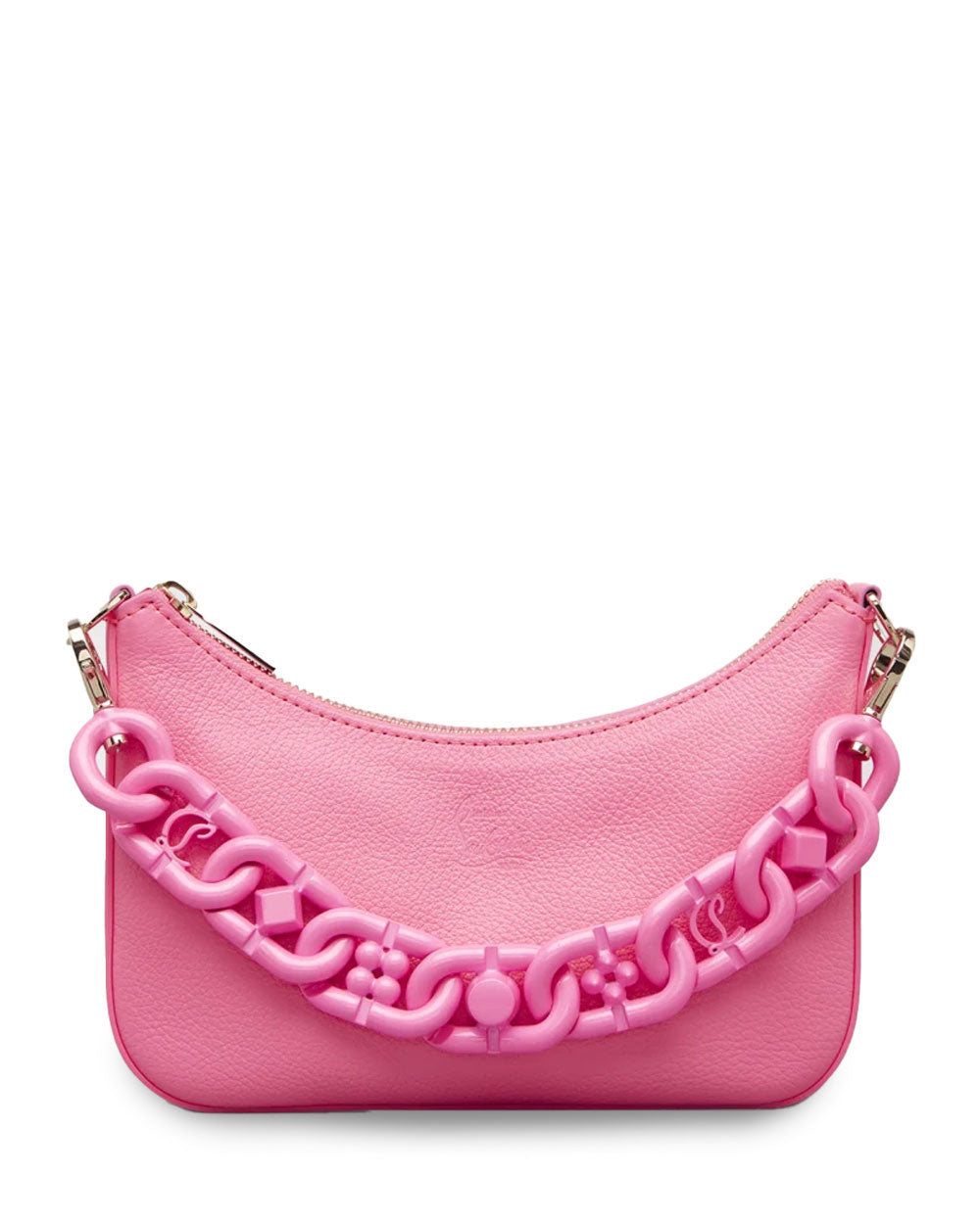 Christian Louboutin Loubila Mini Chain Leather Shoulder Bag in Neon Pink –  Stanley Korshak