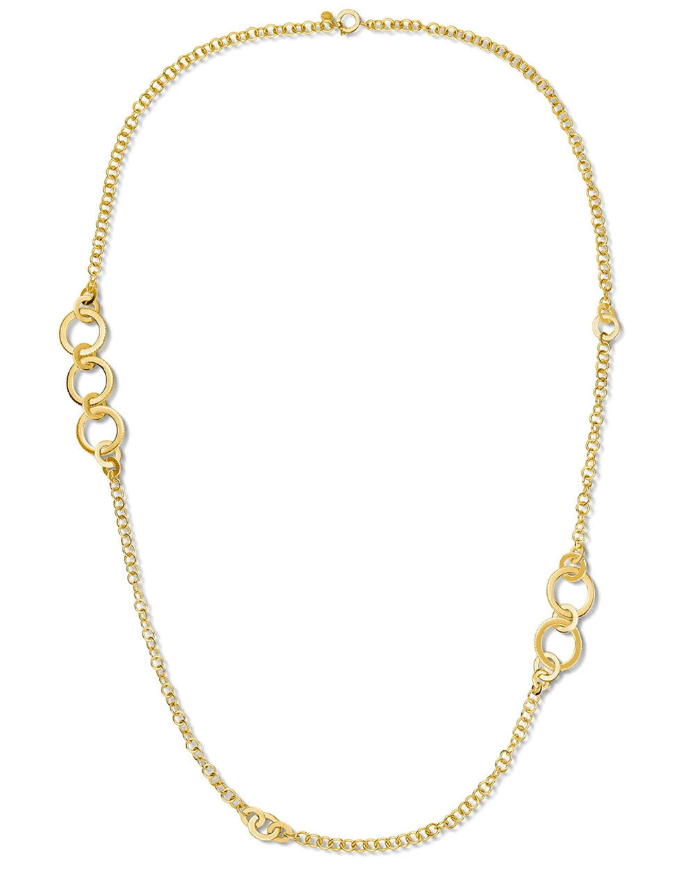Yellow Gold Diamond Solo Link Necklace