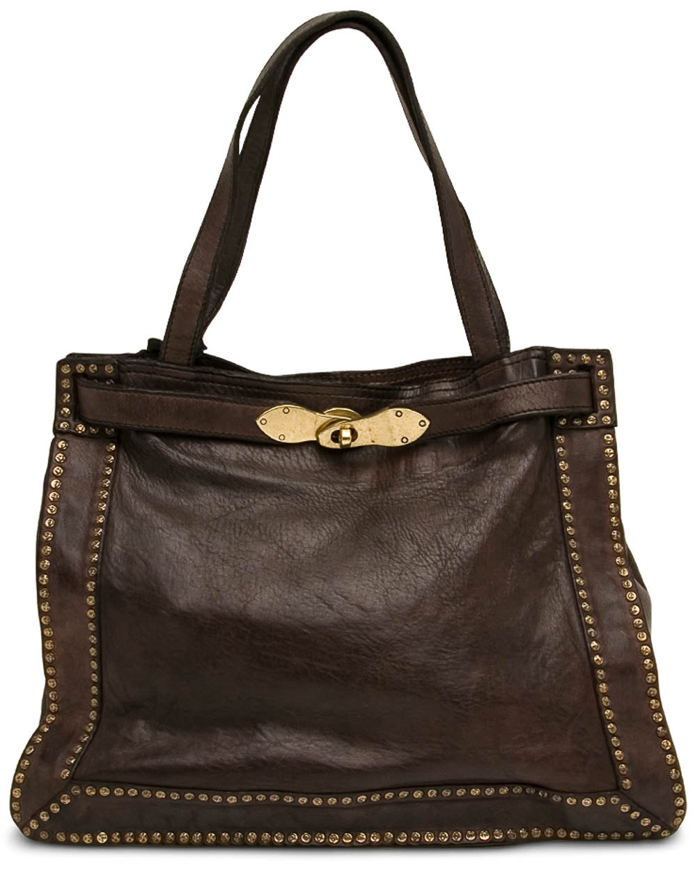 Medium Grigio Diana Leather Shopping Bag
