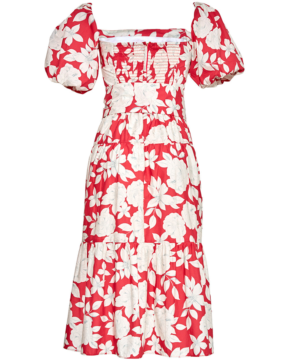 Graphic Floral Belted Sydney Midi Dress