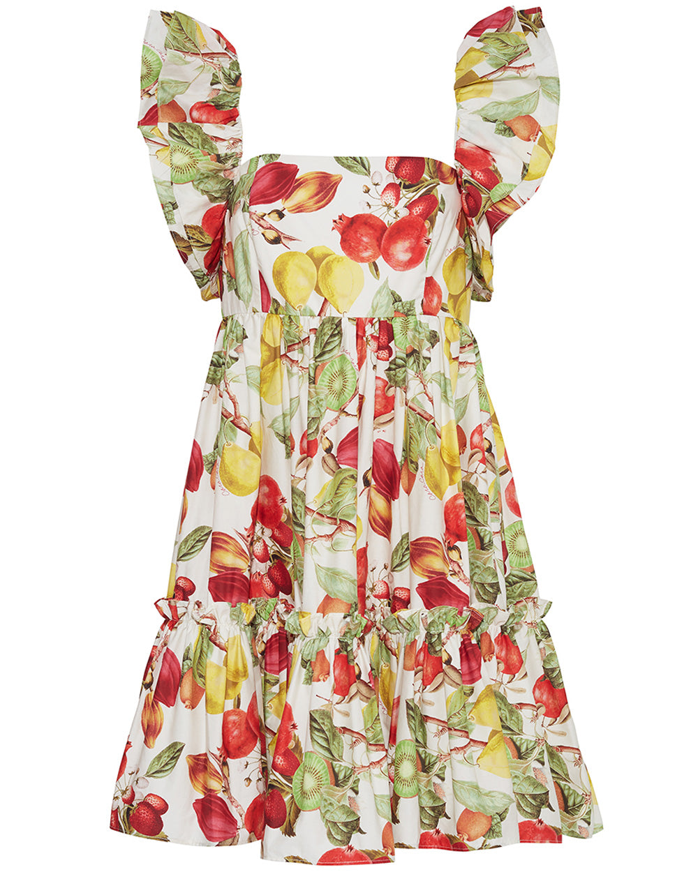 Ivory Fruit Print Lexa Mini Dress