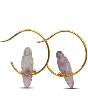 18k Yellow Gold Tallulah Birdie Earrings