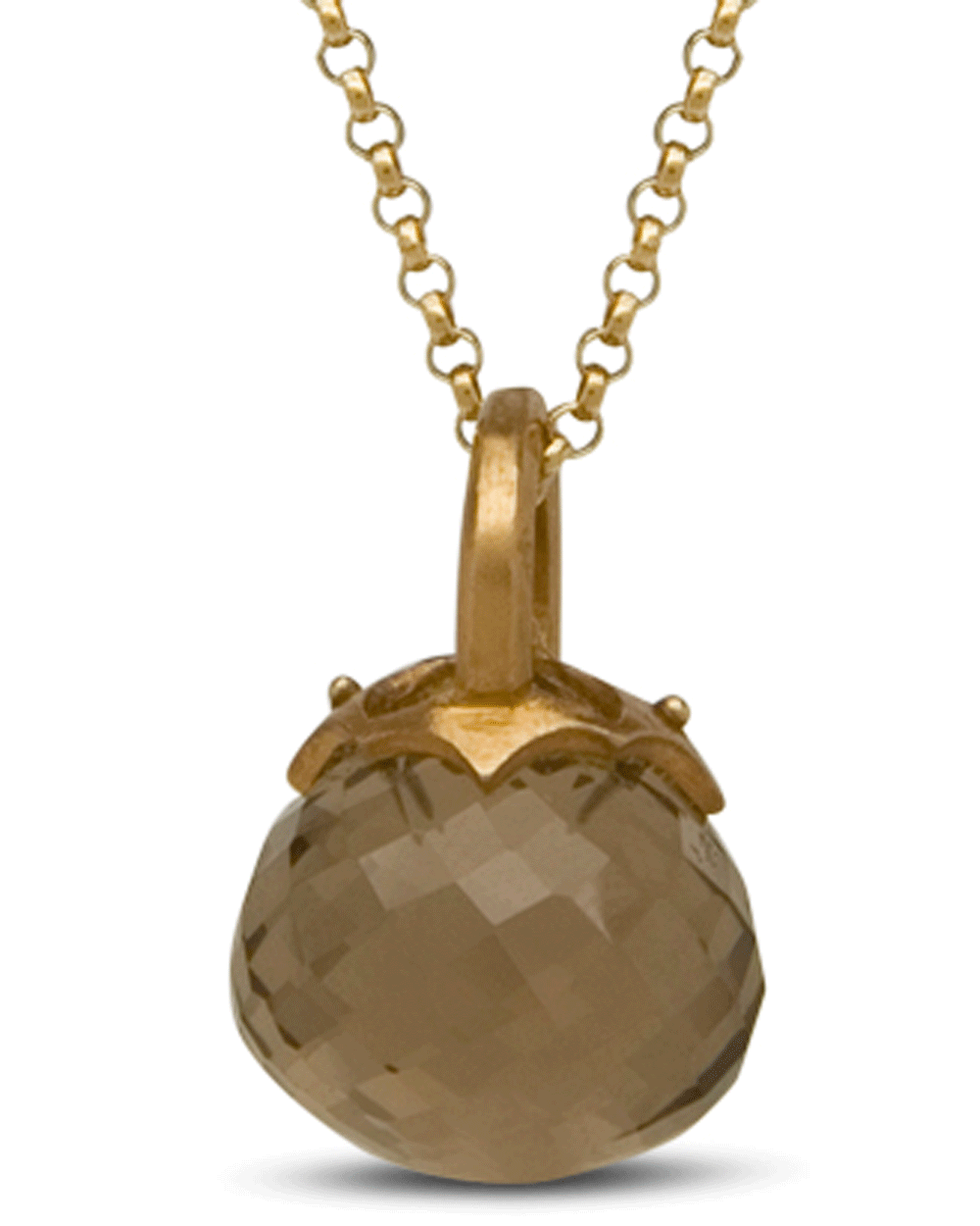 18k Yellow Gold Bell Jar Necklace