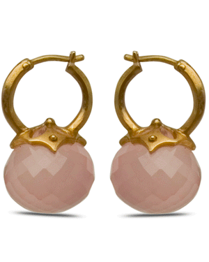 18k Yellow Gold Bell Jar Earrings