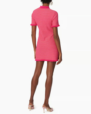 Cerise Pink Polo Mini Dress