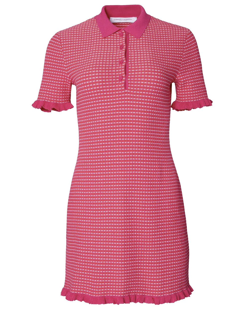 Cerise Pink Polo Mini Dress