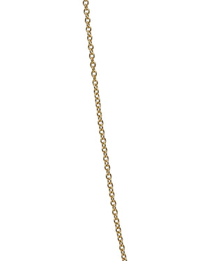 Yellow Gold Cable Link Necklace