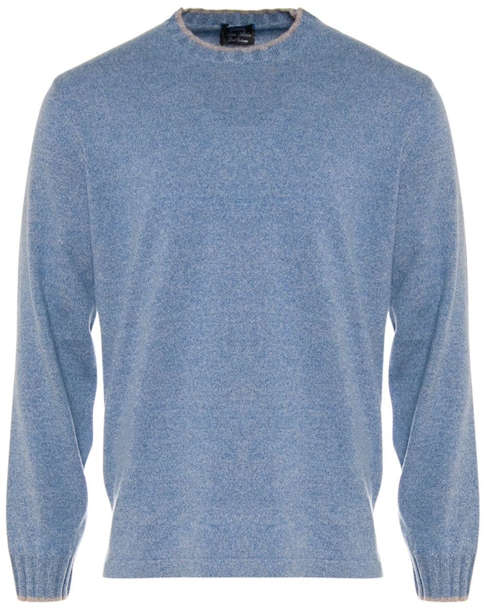 Azzurro Melange Cashmere Sweater