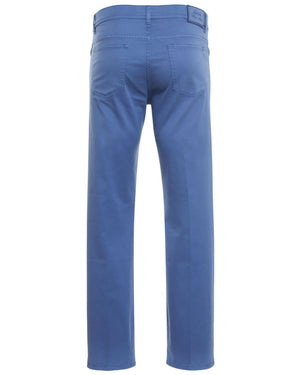 Blue Cotton Slim Fit Chino Pant