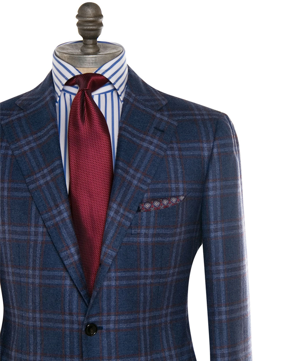 Blue and Rust Plaid Sportcoat