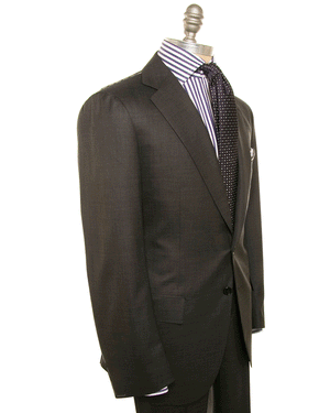 Charcoal Grey Melange Suit