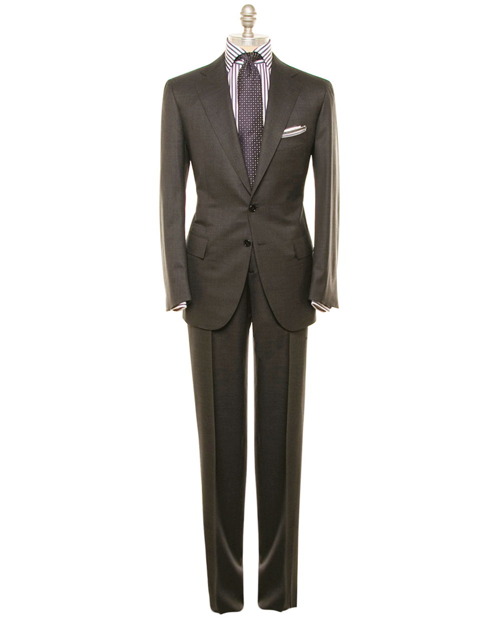 Charcoal Grey Melange Suit