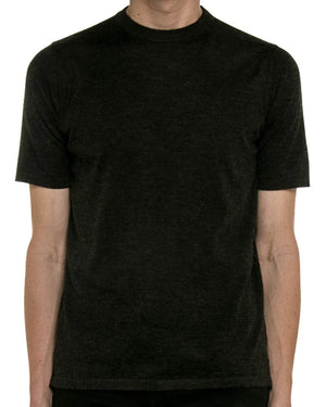 Charcoal Jersey Knit T-Shirt