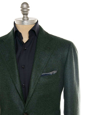 Green Cashmere Solid Sportcoat