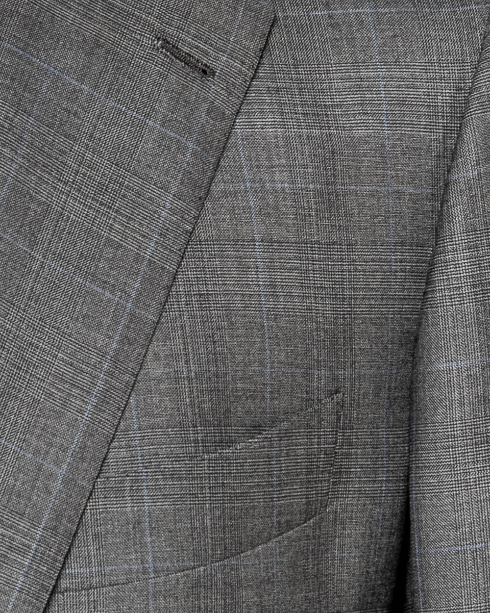 Grey Glen Plaid with Light Bue Windowpane Suit