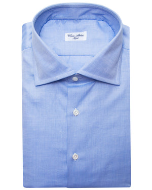 Light Blue Melange Dress Shirt