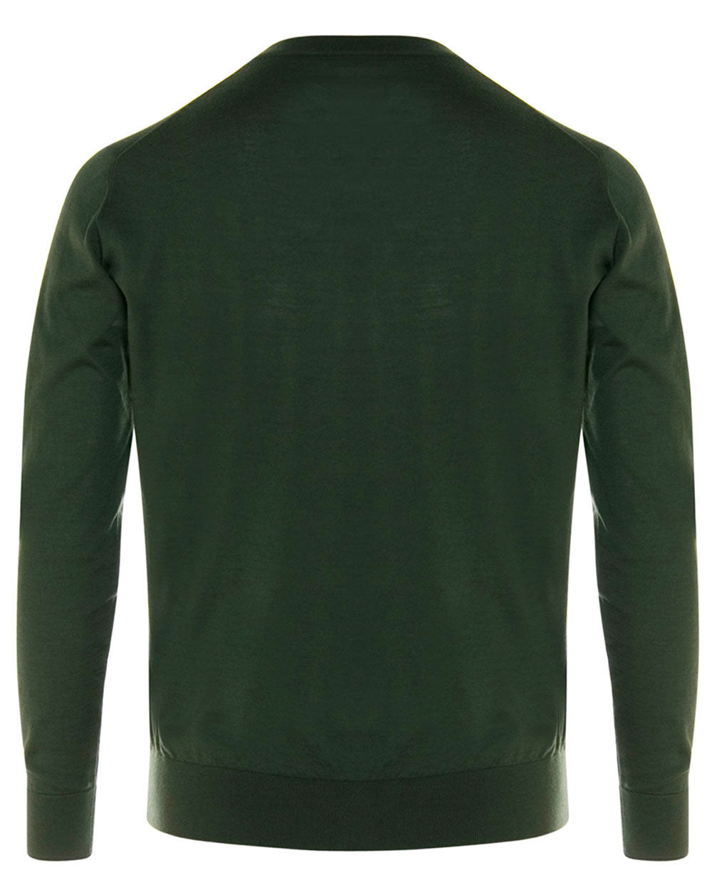 Olive Cashmere V-Neck Sweater