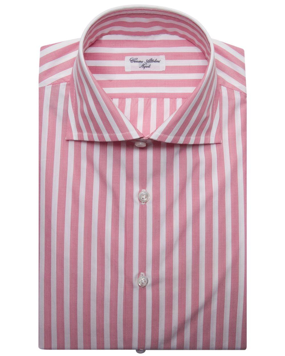 Red and White Striped Dress Shirt