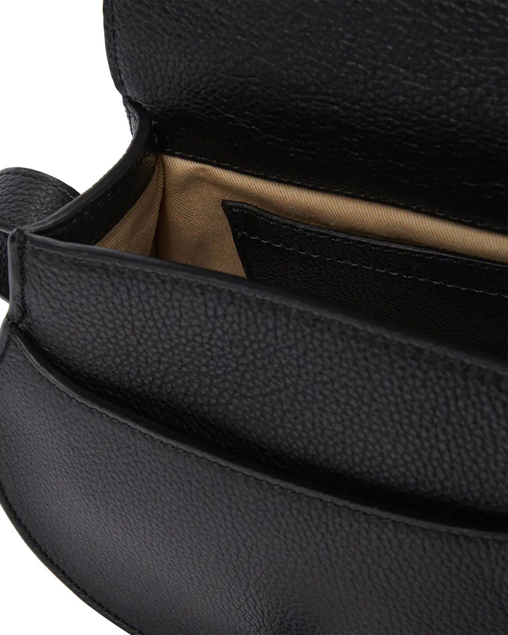 Mini Marcie Saddle Bag in Black