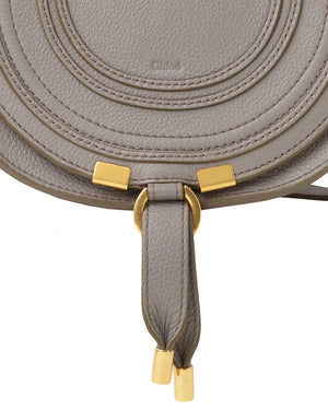 Marcie Small Saddle Bag in Cashmere Grey