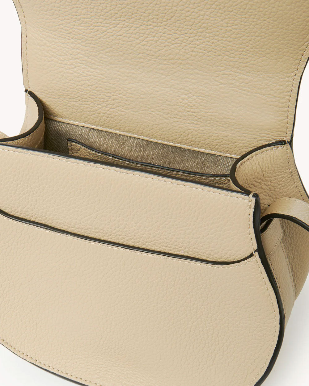 Marcie Small Saddle Bag in Root Beige