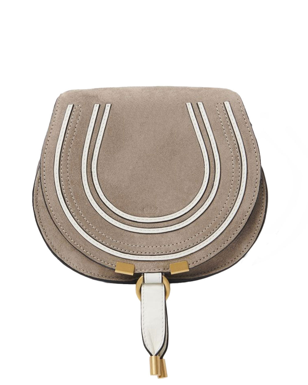 Mini Marcie Saddle Bag in Motty Grey