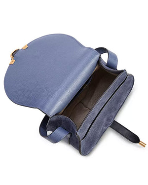 Marcie Small Saddle Bag in Graphite