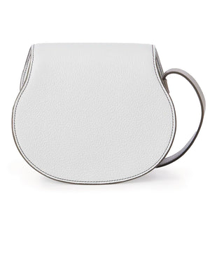 Marcie Small Saddle Bag in Crystal White