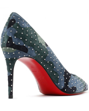 Kate Plume Pump in Camouflage