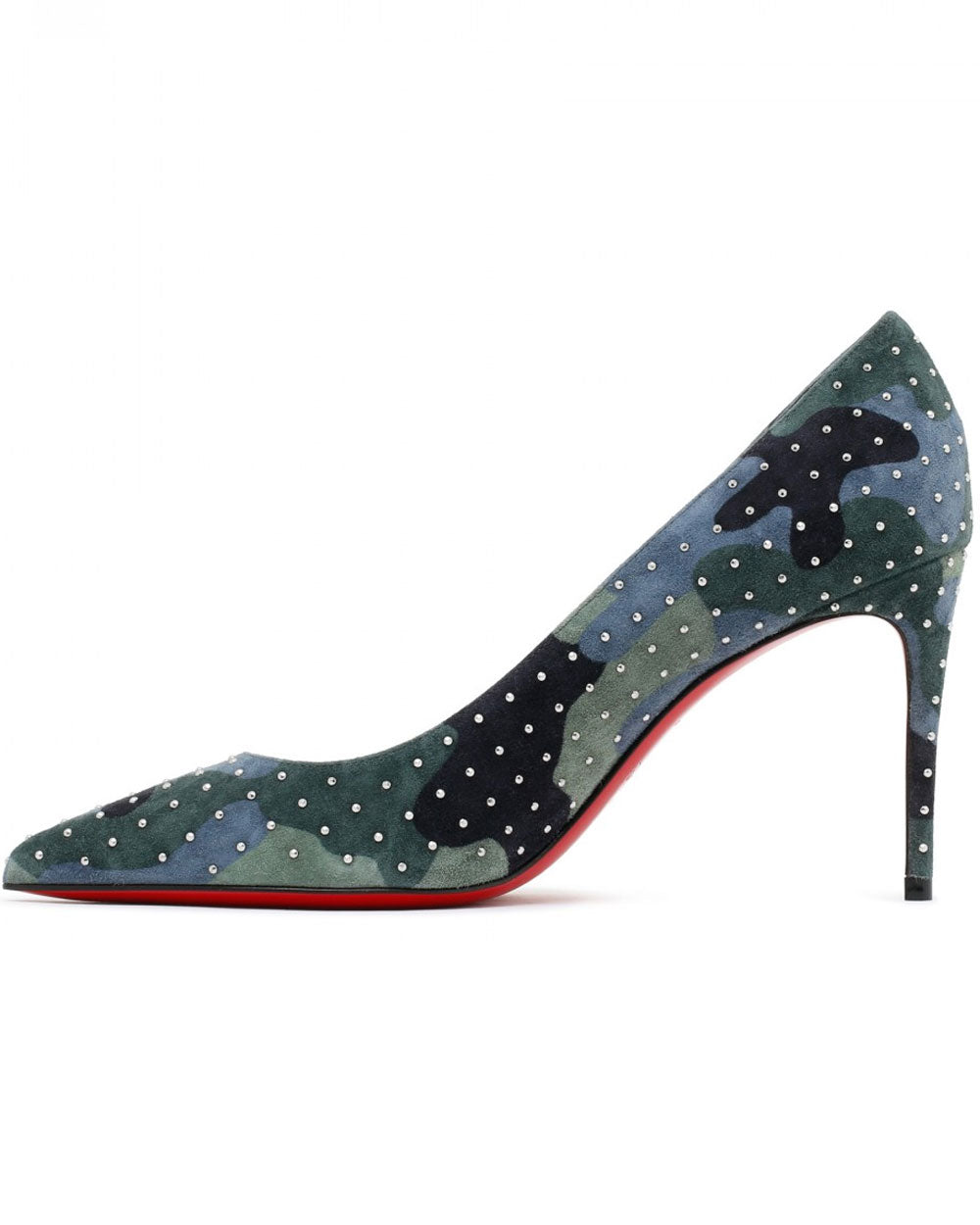 Kate Plume Pump in Camouflage